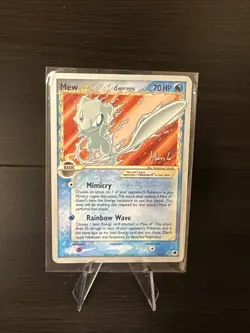Pokemon TCG 2008 World Championships Mew Delta Species Gold Star WITH DECK - Image 1