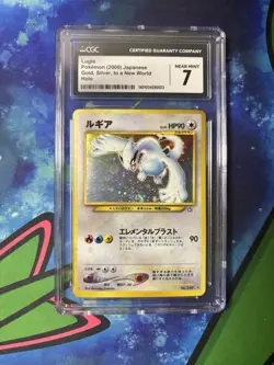 CGC 7 Lugia Japanese Neo Genesis 249 Holo Pokemon Card - Image 1
