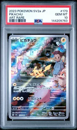 PSA 10 Pikachu AR 173/165 sv2a 151 Pokemon Card Japanese 173/165 - Image 1