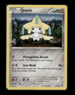 Mini Swirl Jirachi XY195 Cosmo Pokemon XY Promo Holo Rare Card #1 NM/LP - Image 1
