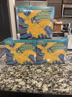 Pokemon Mega Evolution Ascended Heroes Elite Trainer Box Set English 3 Boxes - Image 1