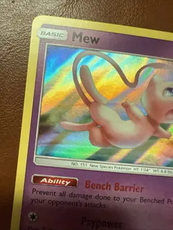 Pokemon TCG Mew 76/214 Holo Rare SM: Unbroken Bonds - Image 3