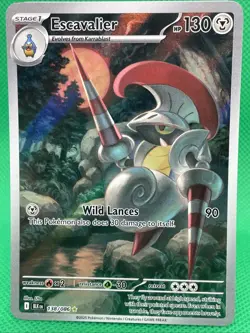 Escavalier Pokemon Card 128/086 Wild Lances Attack - Black Bolt - Image 1