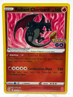 Radiant Charizard 011/078 Pokemon GO Holo - Image 1