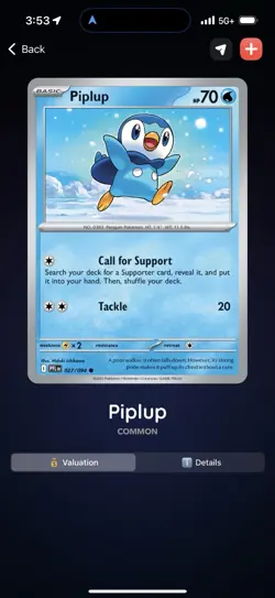 4X Piplup 027/094 Phantasmal Flames ME02 PFL Pokemon NM/M English Reg - Image 3