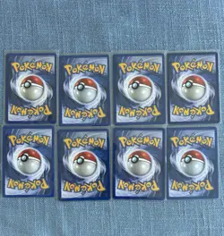 VINTAGE Pokemon lot of 8 TCG Base Set Rare Trainer Card non holo WOTC - Image 2