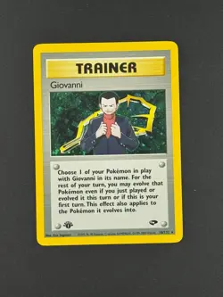 Pokemon Giovanni 18/132 Gym Challenge Holo Rare LP+ - Image 1