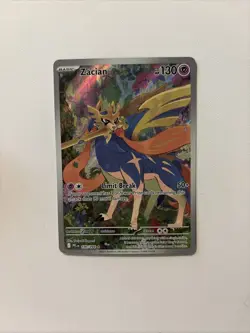 2025 Pokemon Phantasmal Flames PFL EN Zacian Full Art Illustration Rare #100/094 - Image 1