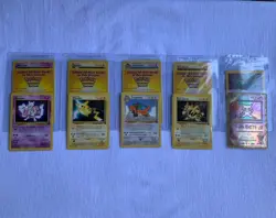 Pokemon The First Movie 4 Card Set 1999/Ancient Mew Pokemon New Movie Promo Rare - Image 1
