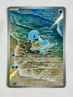 Squirtle 2023 Pokemon Mew 151 Illustration Rare #170/165 * Near Mint - Image 1