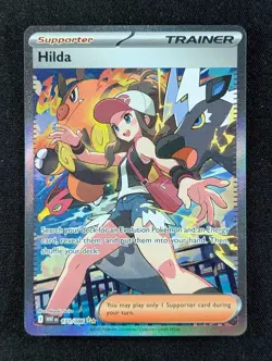 2025 Pokemon HILDA #171/086 White Flare Special Illustration Rare Holo English - Image 1