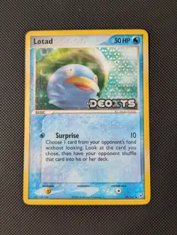 Pokemon Card - Lotad Deoxys 35/107 Uncommon Reverse Holo Stamped - Image 1