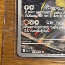 Pokemon Haxorus 147/086 Sv: Black Bolt Illustration Rare Holo English Card - Image 5