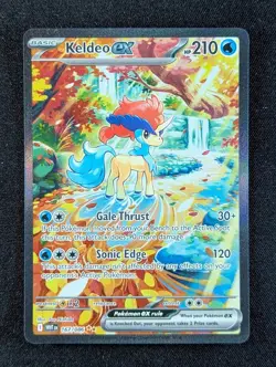 2025 Pokemon KELDEO EX #167/086 White Flare Special Illustration Rare Holo ENG - Image 1