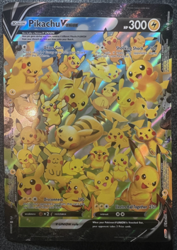 Jumbo Card Pikachu V Union SWSH142 Black Star Promo Pokemon Card - LP - Image 1
