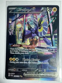 Miraidon ex 244/198 - Pokemon Scarlet & Violet Special illustration rare Card - Image 1