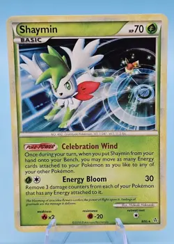 Shaymin - 8/95 - Holo - 2010 Pokemon TCG Unleashed - RARE Mythical Pokemon - Image 1