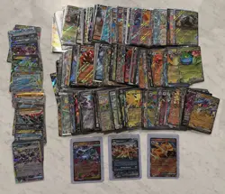 450 Pokemon Ultra Rare Lot EX GX V VMAX - 30 Of The Cards Are Japanese - Image 1