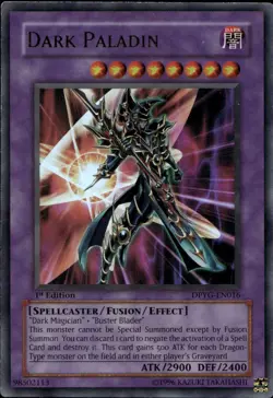 Dark Paladin 1st Ed Ultra Rare DPYG-EN016 Yu-Gi-Oh! - Image 1