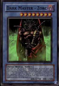 Dark Master - Zorc Unl Ed Super Rare DR1-EN244 Yu-Gi-Oh! - Image 1