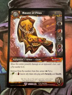 World of Warcraft TCG Promo Justice 6/12 Haunt of Flies - Image 1