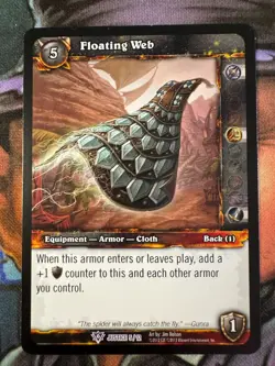 World of Warcraft TCG Promo Justice 5/12 Floating Web - Image 1