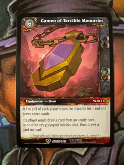 World of Warcraft TCG Promo Justice 9/12 Cameo of Terrible Memories - Image 1