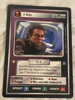 Star Trek CCG 1E DS9 LI NALAS Rare Card NEVER PLAYED - Image 1