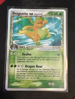 Pokemon TCG Dragonite EX Delta Species Holo Card 91/101 - Image 1