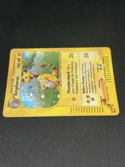 Pokemon TCG Ampharos 2 card lot, Aquapolis Holo, Neo Rev German 1st edition holo - Image 5
