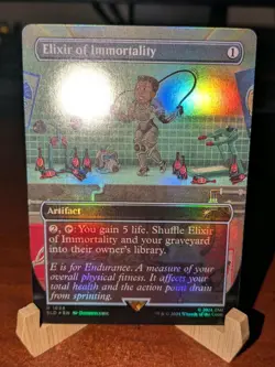 MTG: Elixir of Immortality BORDERLESS RAINBOW FOIL, NM Secret Lair Drop Card!! - Image 2