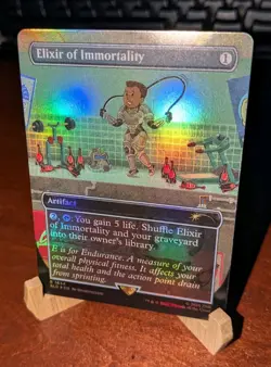 MTG: Elixir of Immortality BORDERLESS RAINBOW FOIL, NM Secret Lair Drop Card!! - Image 3