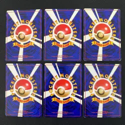 Base Set 1996 Normal Card Set of 6 Japanese Pokemon Card Old Back s007374 - Image 2