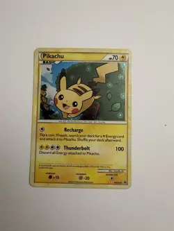 Pikachu Holo Black Star Promo Card HGSS03 HeartGoldSoulSilver - Image 1
