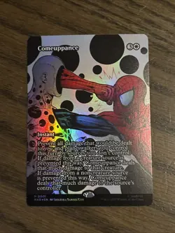 Comeuppance Borderless Poster FOIL NM/M Marvel Spiderman MTG MAGIC THE GATHERING - Image 1