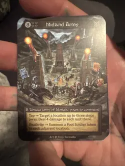 Sorcery: Contested Realm Midland Army Unique Regular NM Beta - Image 1