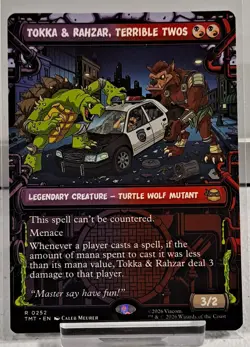Magic The Gathering Tokka & Rahzar, Terrible Twos TMNT Showcase Rare - Image 1
