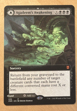 MTG Magic the Gathering Agadeem's Awakening Extended Art Zendikar Rising NM - Image 1