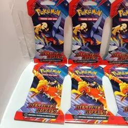 Pokemon Destined Rivals Sleeved Booster Pack Lot Of 6 Sealed - Image 2