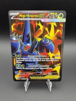 Mega Heracross ex 108/094 Ultra Rare ME02: Phantasmal Flames NM Pokemon TCG Card - Image 1