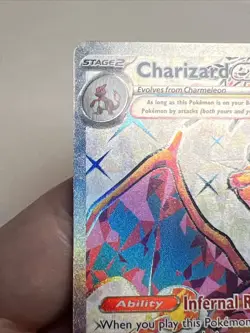 NM Charizard ex 056 Holofoil Scarlet & Violet Promo AUTHENTIC Pokemon Card - Image 4
