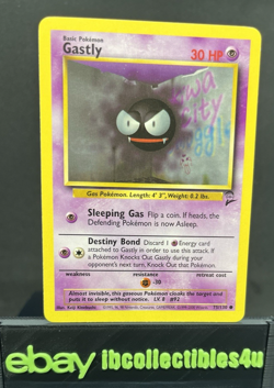 Pokemon Card TCG Base Set 2 #75/130 Gastly Wotc 2000 Vintage NM F/S - Image 1