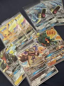 Pokemon TCG GX JUMBO Lot of 7 Pikachu GX Gyarados GX Kangaskhan GX - Image 1