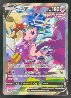 2021 Pokemon Sword & Shield Fusion Strike #251/264 Mew V - Image 1