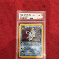 2000 POKEMON ROCKET DARK BLASTOISE HOLO 1ST EDITION #3 PSA 8 - Image 1