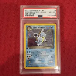 2000 POKEMON ROCKET DARK BLASTOISE HOLO 1ST EDITION #3 PSA 8 - Image 2
