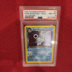 2000 POKEMON ROCKET DARK BLASTOISE HOLO 1ST EDITION #3 PSA 8 - Image 3