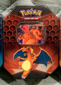 Pokemon TCG Hidden Fates Tin Charizard GX Factory Sealed - Image 1