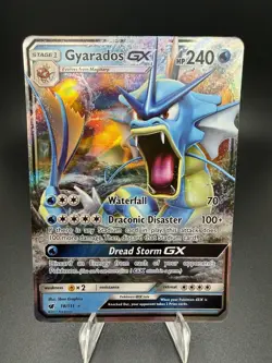 Pokemon TCG Gyarados GX 18/111 Crimson Invasion Ultra Rare Holo Stage 1 240 HP - Image 1