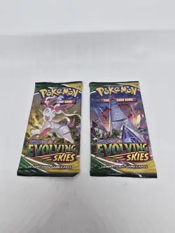 2 Packs Pokemon Sword And Shield Evolving Skies New Sealed 820650808777 - Image 1